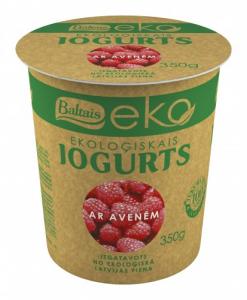 Organic raspberry yogurt